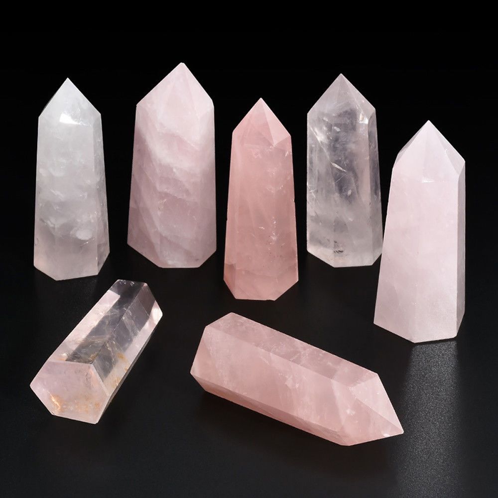 Large Pink Rose Quartz Stone - 100% natural