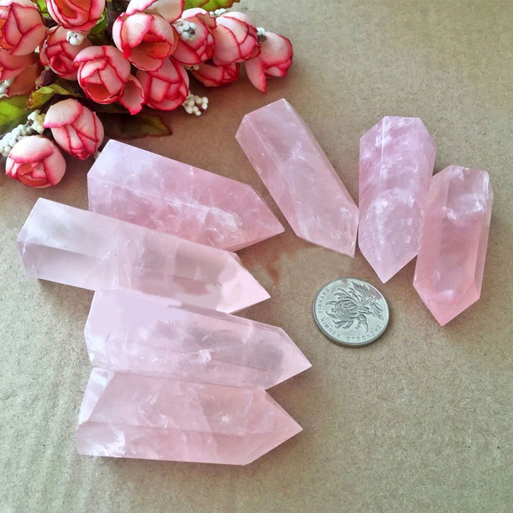 Large Pink Rose Quartz Stone - 100% natural