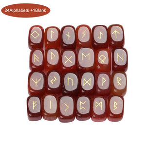 Rectangular Rune Stone set - 25 Runes