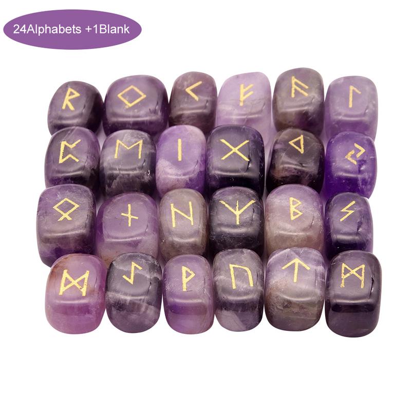 Rectangular Rune Stone set - 25 Runes