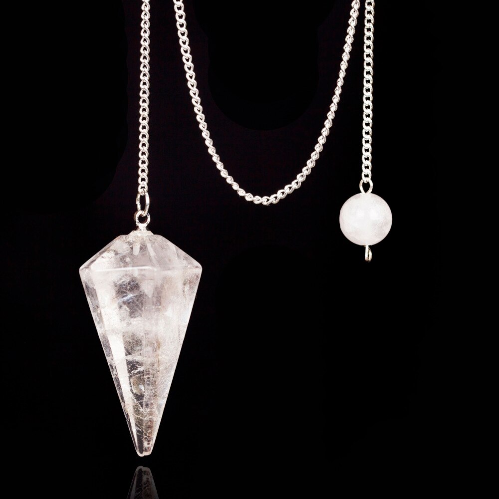 Natural Stone Crystal Pendulum