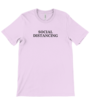 Canvas Unisex Crew Neck T-Shirt - SOCIAL DISTANCING