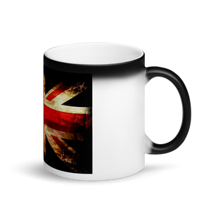 Union Jack Matte Black Magic Mug