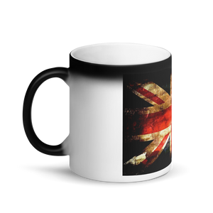 Union Jack Matte Black Magic Mug