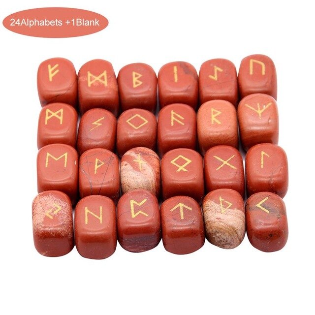 Rectangular Rune Stone set - 25 Runes