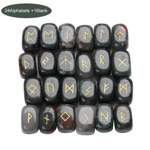 Rectangular Rune Stone set - 25 Runes