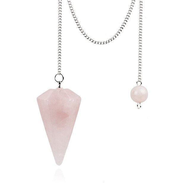 Natural Stone Crystal Pendulum