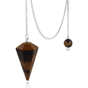 Natural Stone Crystal Pendulum