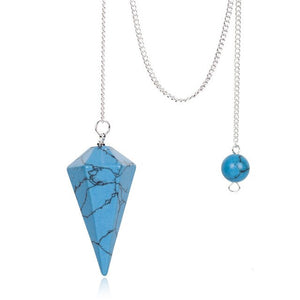 Natural Stone Crystal Pendulum